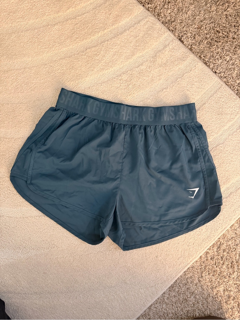 Gymshark Women's Running Shorts - Teal Blue